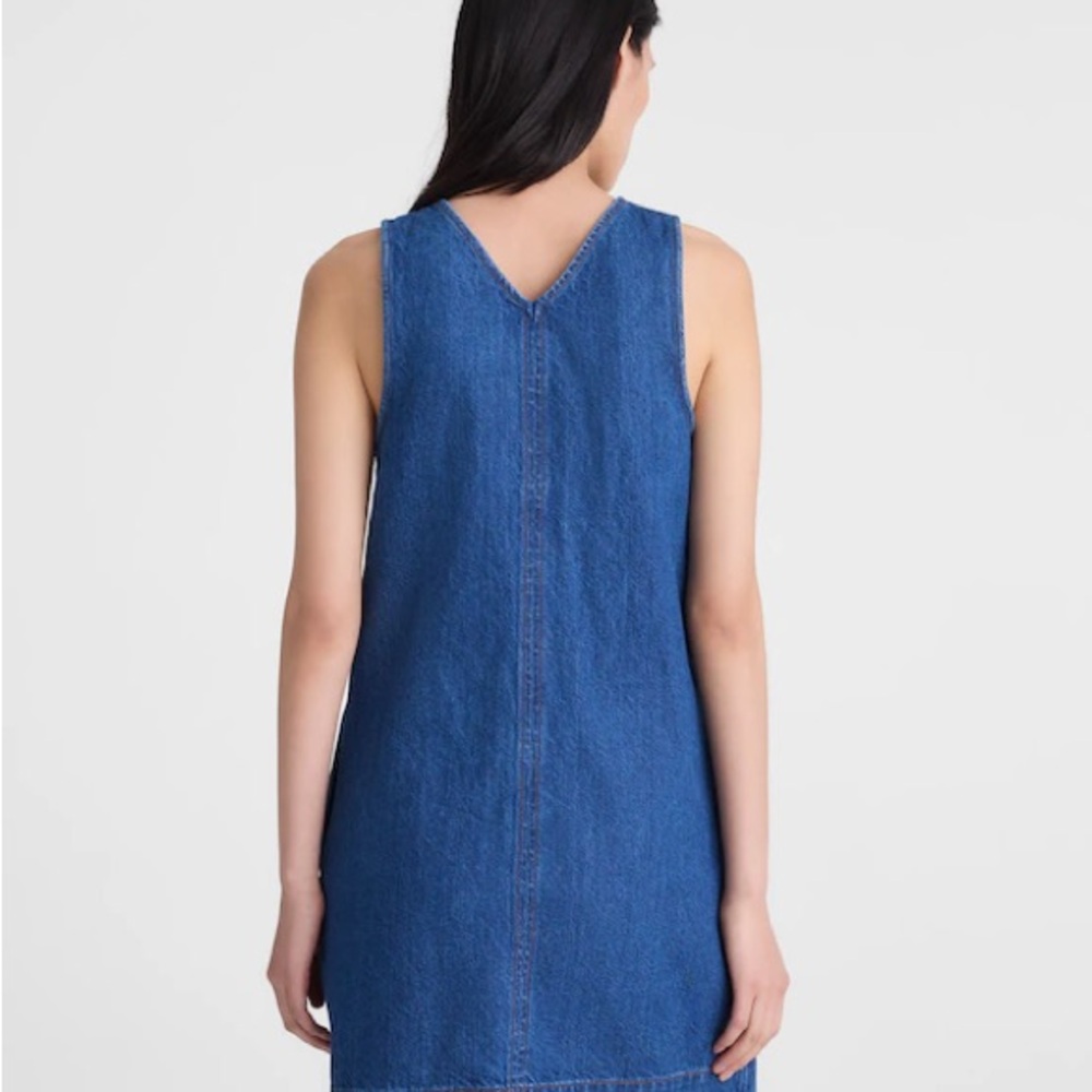 Madewell Blue Denim Mini Dress - Picture 2 of 2